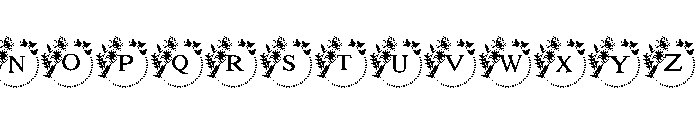 Daisy Frame Font LOWERCASE