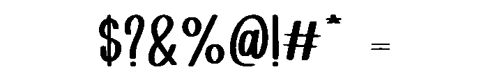 Daisy Glow Regular Font OTHER CHARS