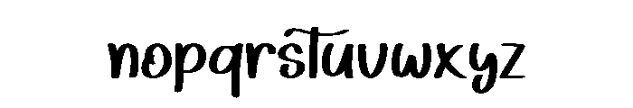 Daisy Glow Regular Font LOWERCASE