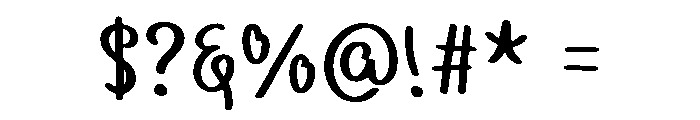 Daisy Hana Regular Font OTHER CHARS