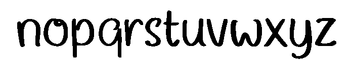 Daisy Hana Regular Font LOWERCASE