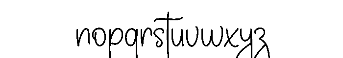 Daisy Handmade Font LOWERCASE