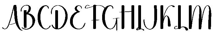 Daisy Magnolia Font UPPERCASE