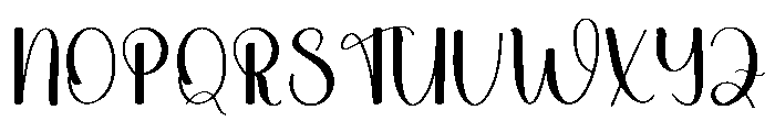 Daisy Magnolia Font UPPERCASE