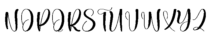 Daisy Notebook Font UPPERCASE