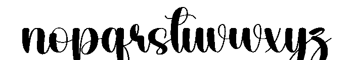Daisy Notebook Font LOWERCASE