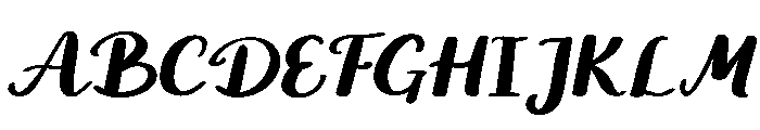 Daisy Petal Script Font UPPERCASE