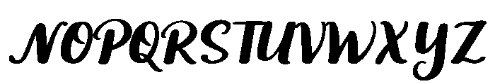 Daisy Petal Script Font UPPERCASE