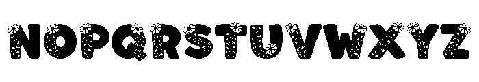Daisy Petal Font UPPERCASE