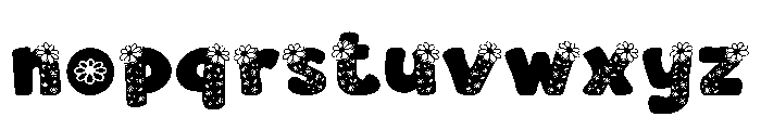 Daisy Petal Font LOWERCASE
