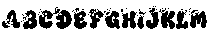 Daisy Pop Font UPPERCASE