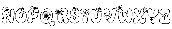 Daisy Pop Font LOWERCASE