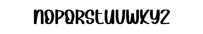 Daisy Tumbler Font UPPERCASE