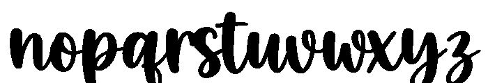 Daisy Willow Regular Font LOWERCASE