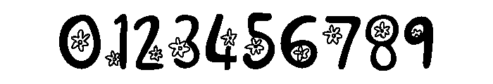 Daisy day line Font OTHER CHARS