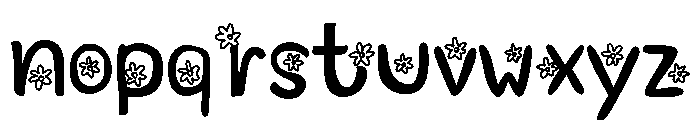 Daisy day line Font LOWERCASE