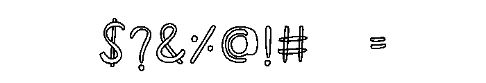 Daisy day outline Font OTHER CHARS
