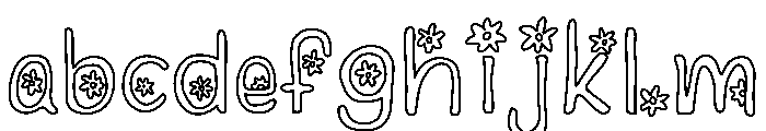 Daisy day outline FONT
