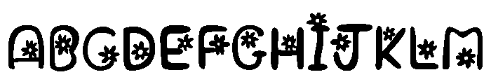 Daisy day Font UPPERCASE