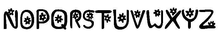 Daisy day Font UPPERCASE