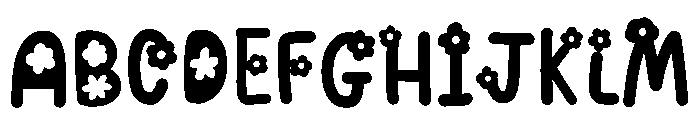 Daisy doodle Font UPPERCASE