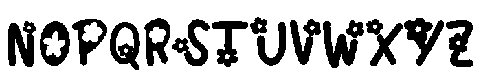 Daisy doodle Font UPPERCASE