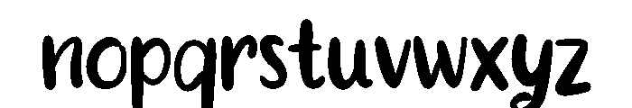 Daisy time Font LOWERCASE