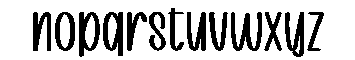 DaisyCalm Font LOWERCASE