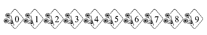 DaisyFloralMonogramSuse-Reg Font OTHER CHARS