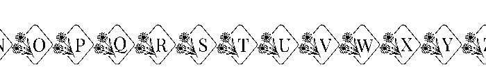 DaisyFloralMonogramSuse-Reg Font UPPERCASE