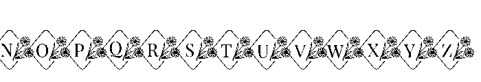 DaisyFloralMonogramSuse-Reg Font LOWERCASE