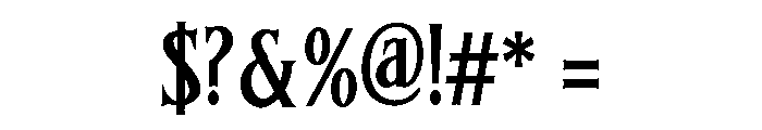Dallen Antique Font OTHER CHARS