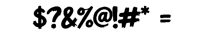 Damoria Regular Font OTHER CHARS