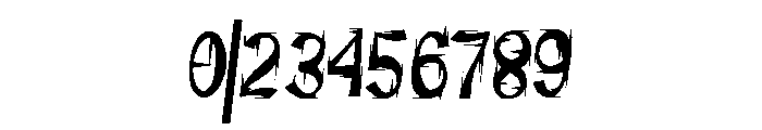 DampRoom Font OTHER CHARS