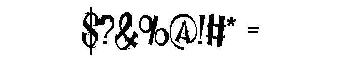 DampRoom Font OTHER CHARS
