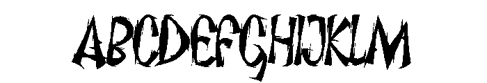 DampRoom Font UPPERCASE