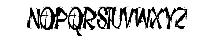 DampRoom Font UPPERCASE