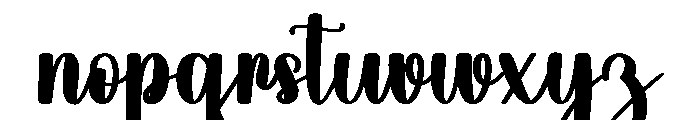 Damsel Font LOWERCASE