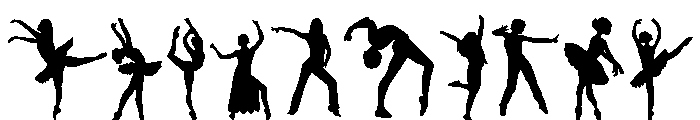 Dance Silhouette Set Font OTHER CHARS