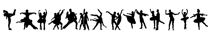 Dance Silhouette Set FONT