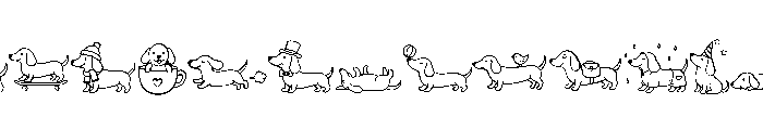 Danchshund Lover Font LOWERCASE