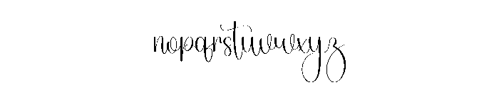 Dancing Birthday Font LOWERCASE