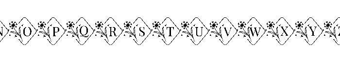 Dandelion Floral Monogram Suse Font UPPERCASE