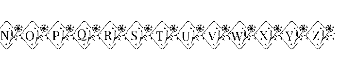 Dandelion Floral Monogram Suse Font LOWERCASE