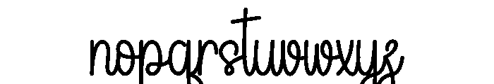 Dandelion Holiday Font LOWERCASE