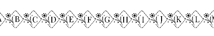 DandelionFloralMonogramSuse-R Font UPPERCASE