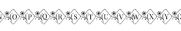 DandelionFloralMonogramSuse-R Font UPPERCASE