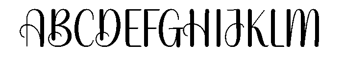 Danding Font UPPERCASE