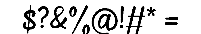 Dandy Lines Regular Font OTHER CHARS