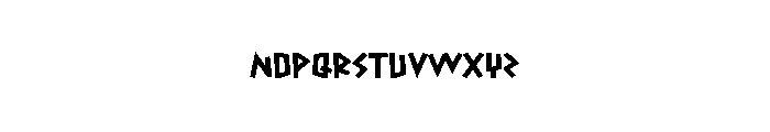 Danger Tiger Font LOWERCASE